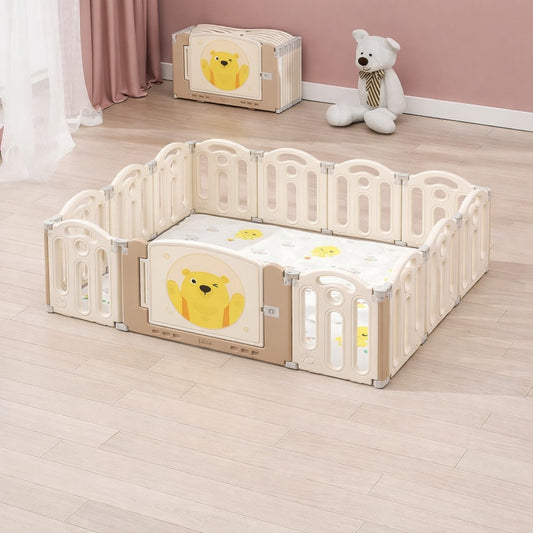 Moni Teddyland Recinto Gioco Richiudibile con Tappeto Incluso 160x120cm