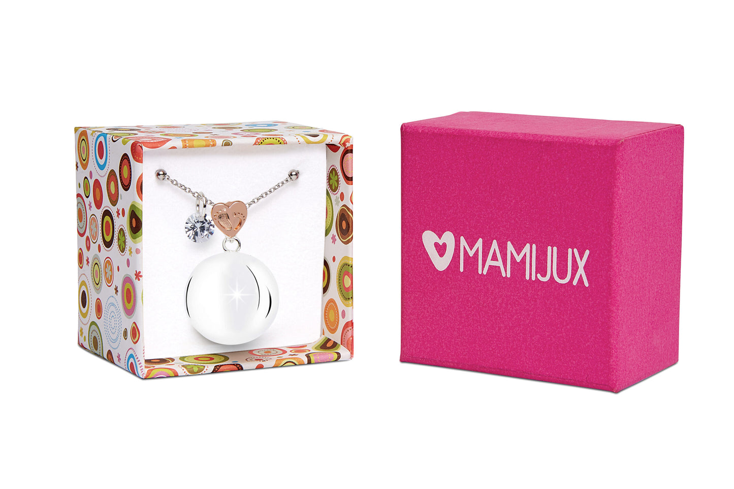 Mamijux Chiama angeli cuore oro rosa con piedini MAMIJUX®