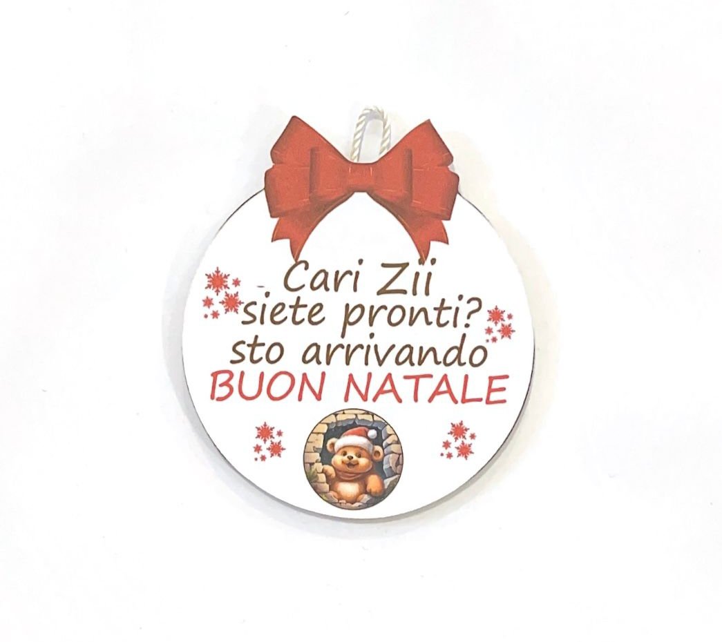 Pallina di Natale in Legno