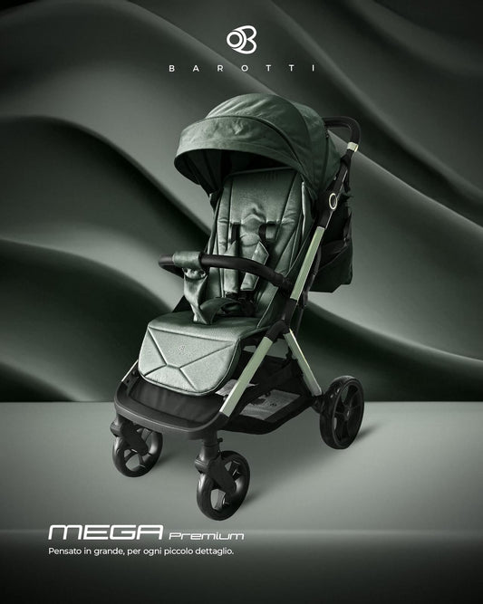 Passeggino Leggero Barotti Mega PREMIUM Con Borsa Vari Colori 0/22kg