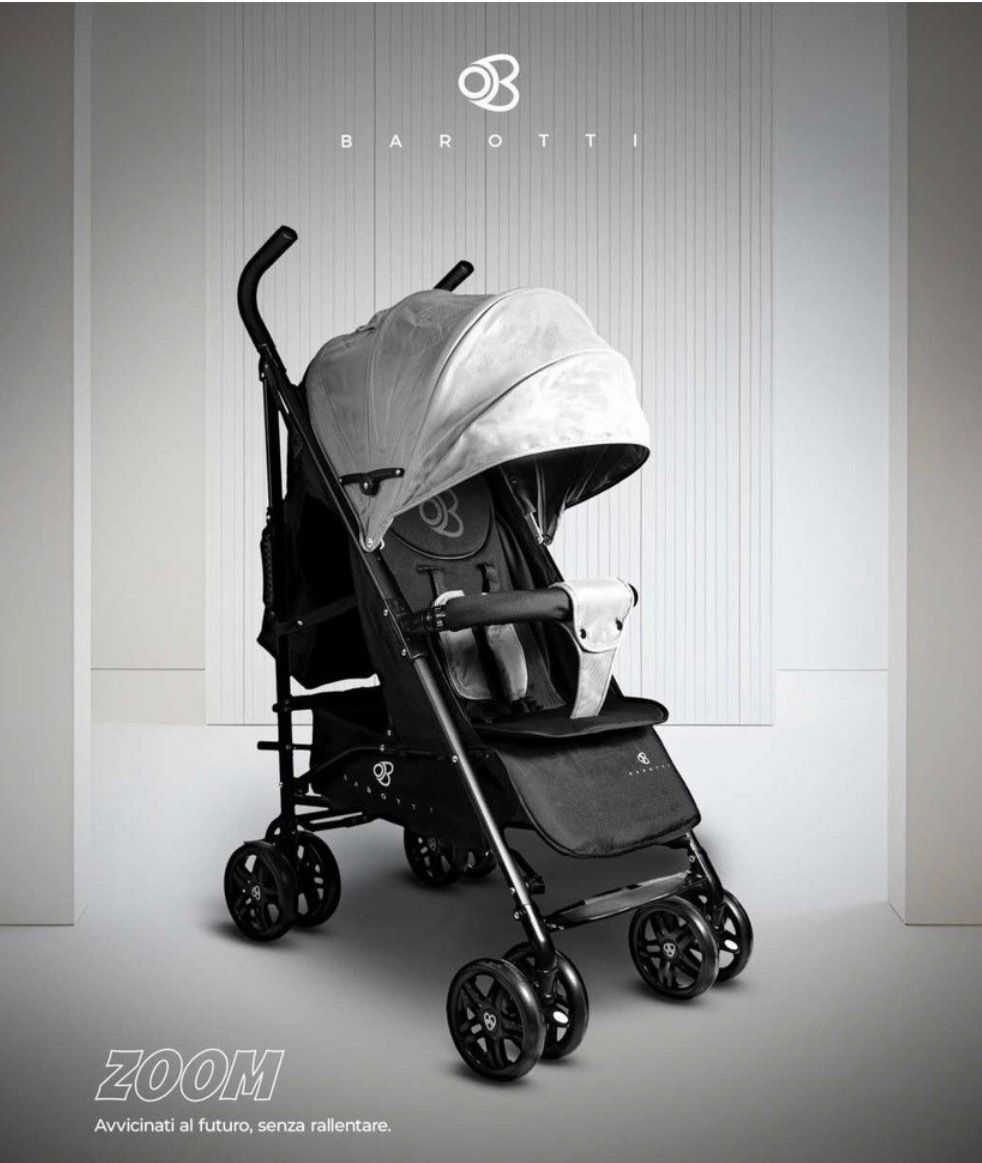 Passeggino Leggero Barotti Zoom con Borsa e Materassino Vari Colori 0/18kg