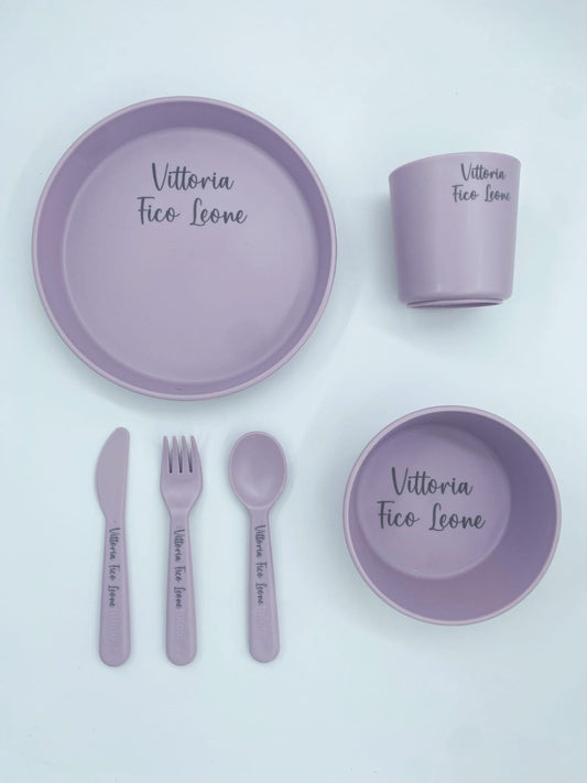 IoMAMI Kit Pappa Personalizzato con Nome,Lilla