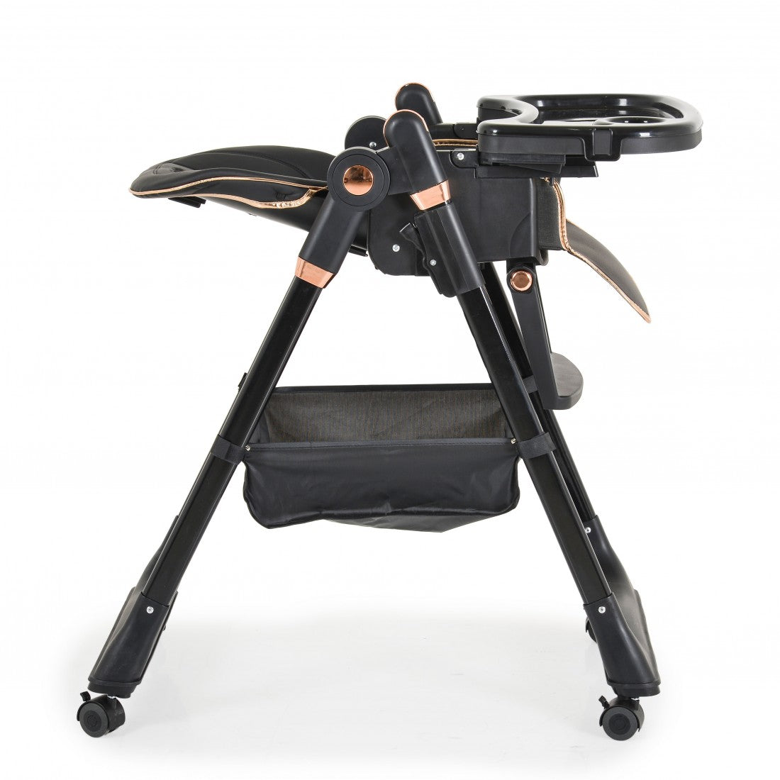 Sediolone Pappa Moni Lindo Nero + Bavaglino e Posate in Silicone OMAGGIO