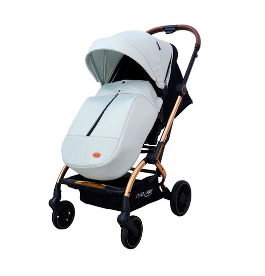 Passeggino Leonie Turn 360 Fronte Mamma e Fronte Strada con Coprigambe, Zaino e Zanzariera Omologato 0/22kg Verde Acqua