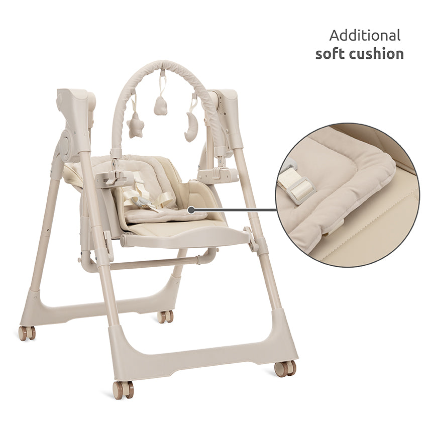 Lorelli Nomino Sediolone Pappa e Dondolo 2in1 Beige