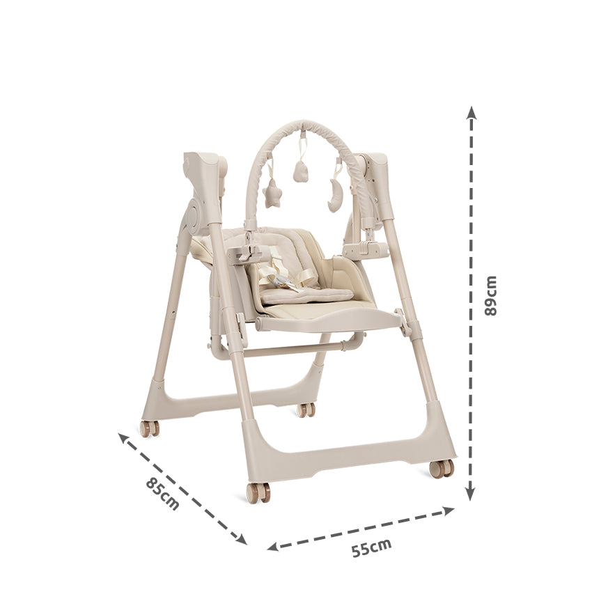 Lorelli Nomino Sediolone Pappa e Dondolo 2in1 Beige