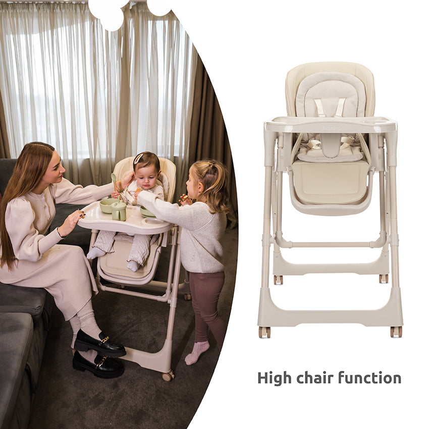 Lorelli Nomino Sediolone Pappa e Dondolo 2in1 Beige