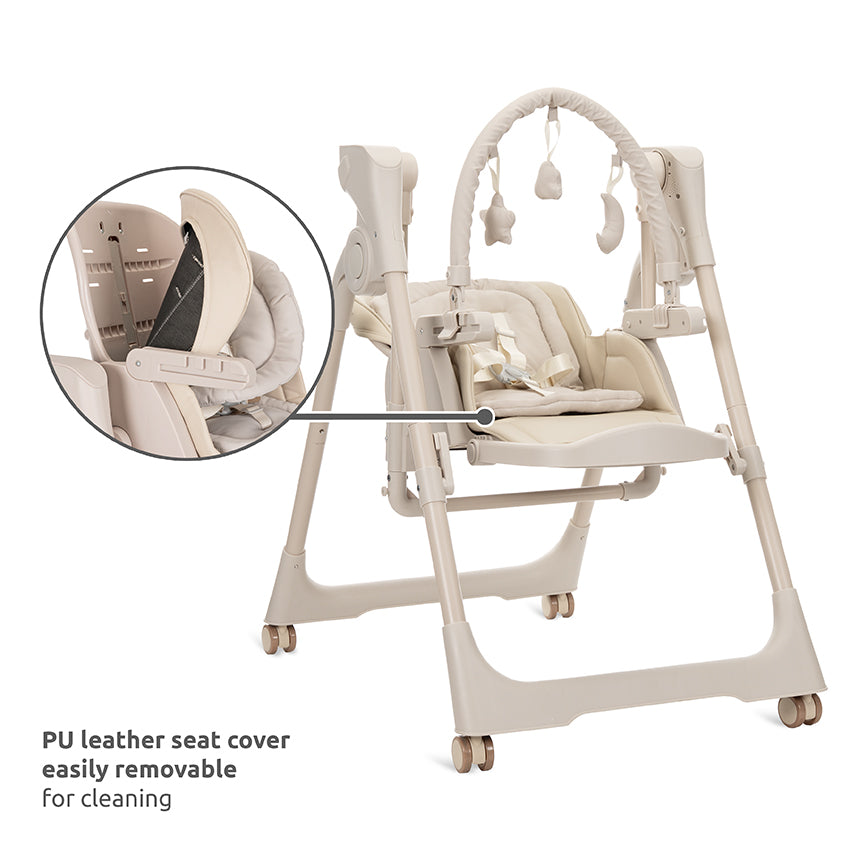 Lorelli Nomino Sediolone Pappa e Dondolo 2in1 Beige