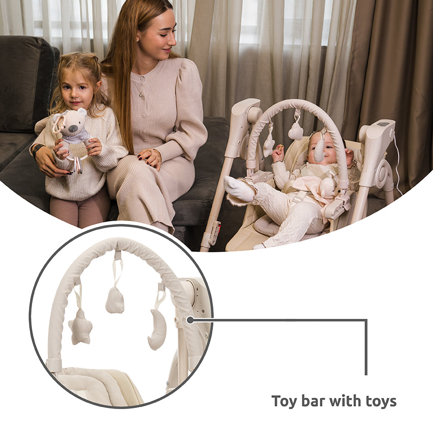 Lorelli Nomino Sediolone Pappa e Dondolo 2in1 Beige