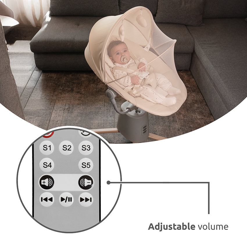 Lorelli Storky Poltrona a dondolo elettrica Beige