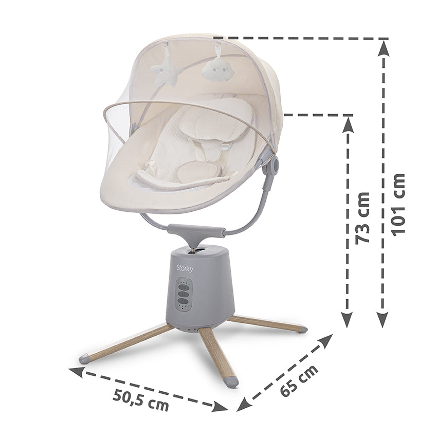 Lorelli Storky Poltrona a dondolo elettrica Beige