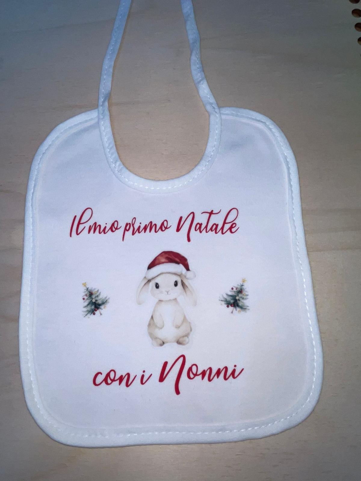 Bavaglino "Il mio primo Natale con i Nonni"
