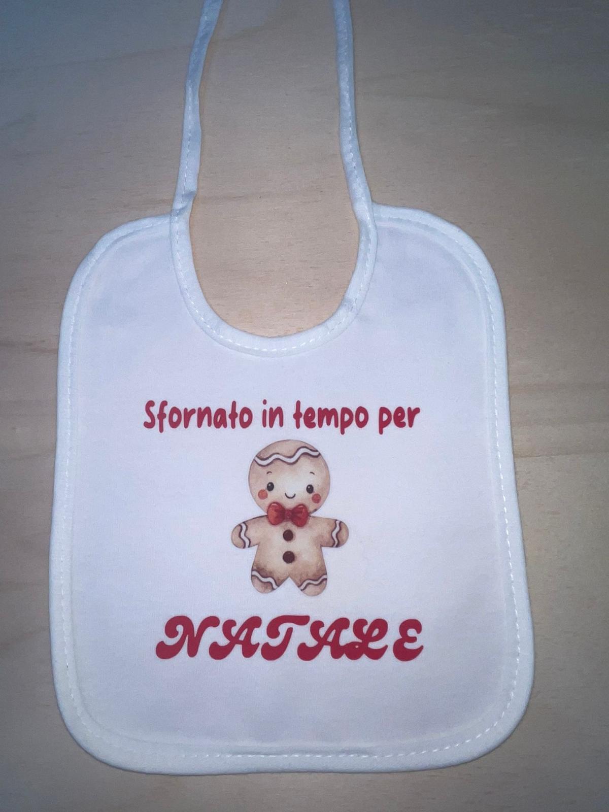 Bavaglino "Sfornato in tempo per Natale"