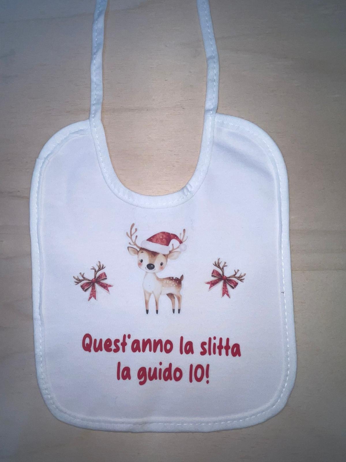 Bavaglino "Quest'anno la slitta la guido IO!"