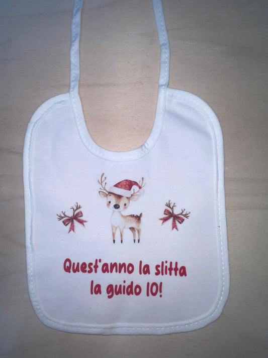 Bavaglino "Quest'anno la slitta la guido IO!"