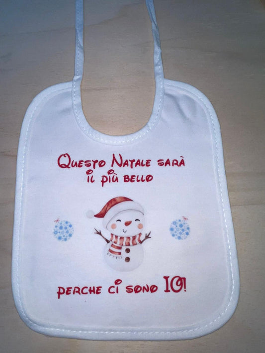 Bavaglino "Questo Natale sarà più bello perchè ci sono IO!"