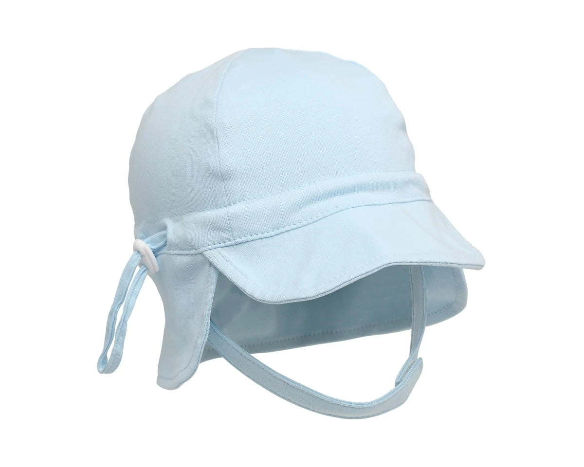 Kiokids Berretto da bambino con protezione solare upf50+ blu