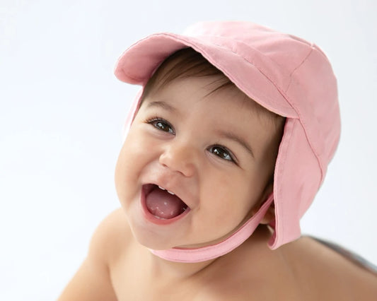 Kiokids Berretto da bambino con protezione solare upf50+ rosa