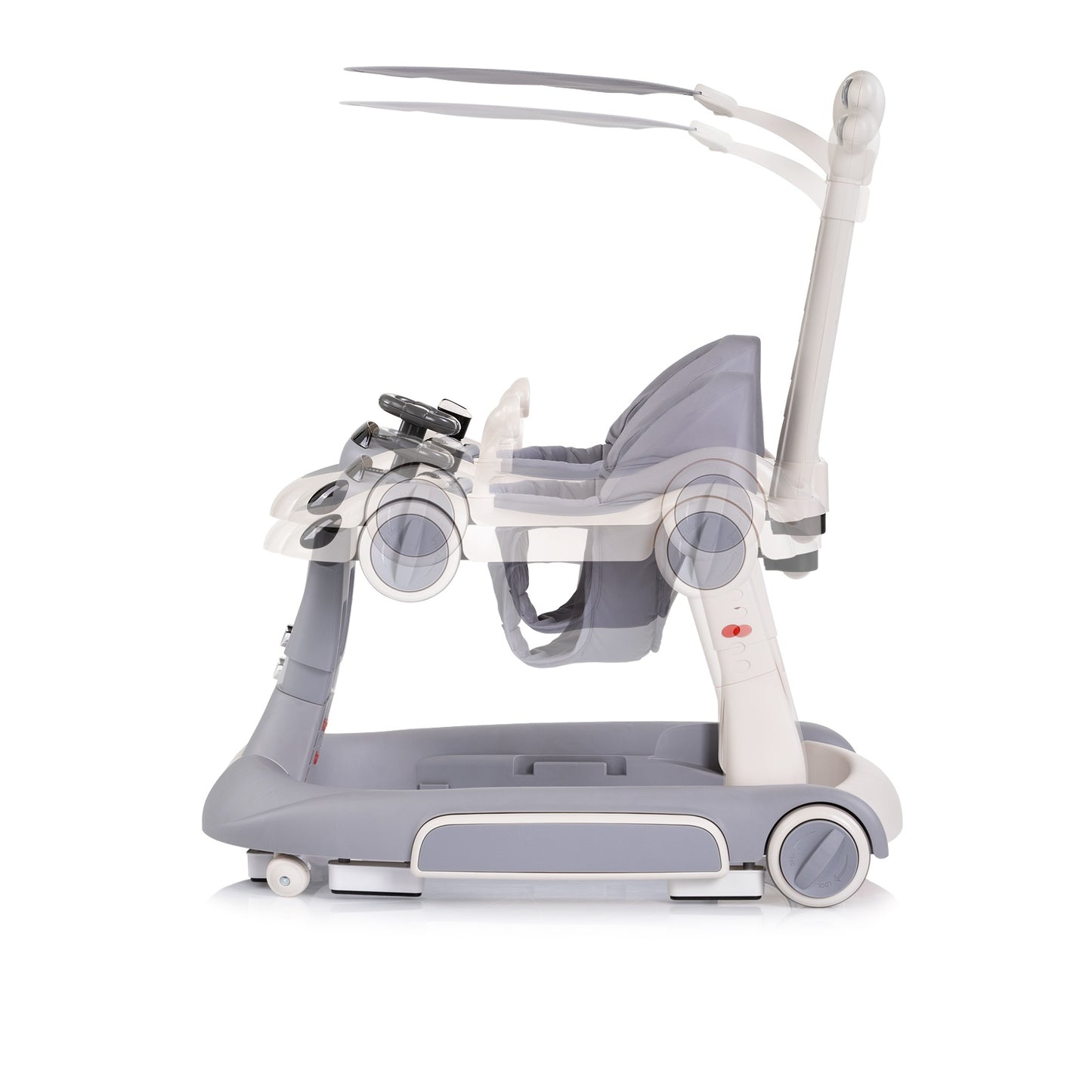 Chipolino Girello Happy Walker musicale 5 in 1 per bambini Grigio