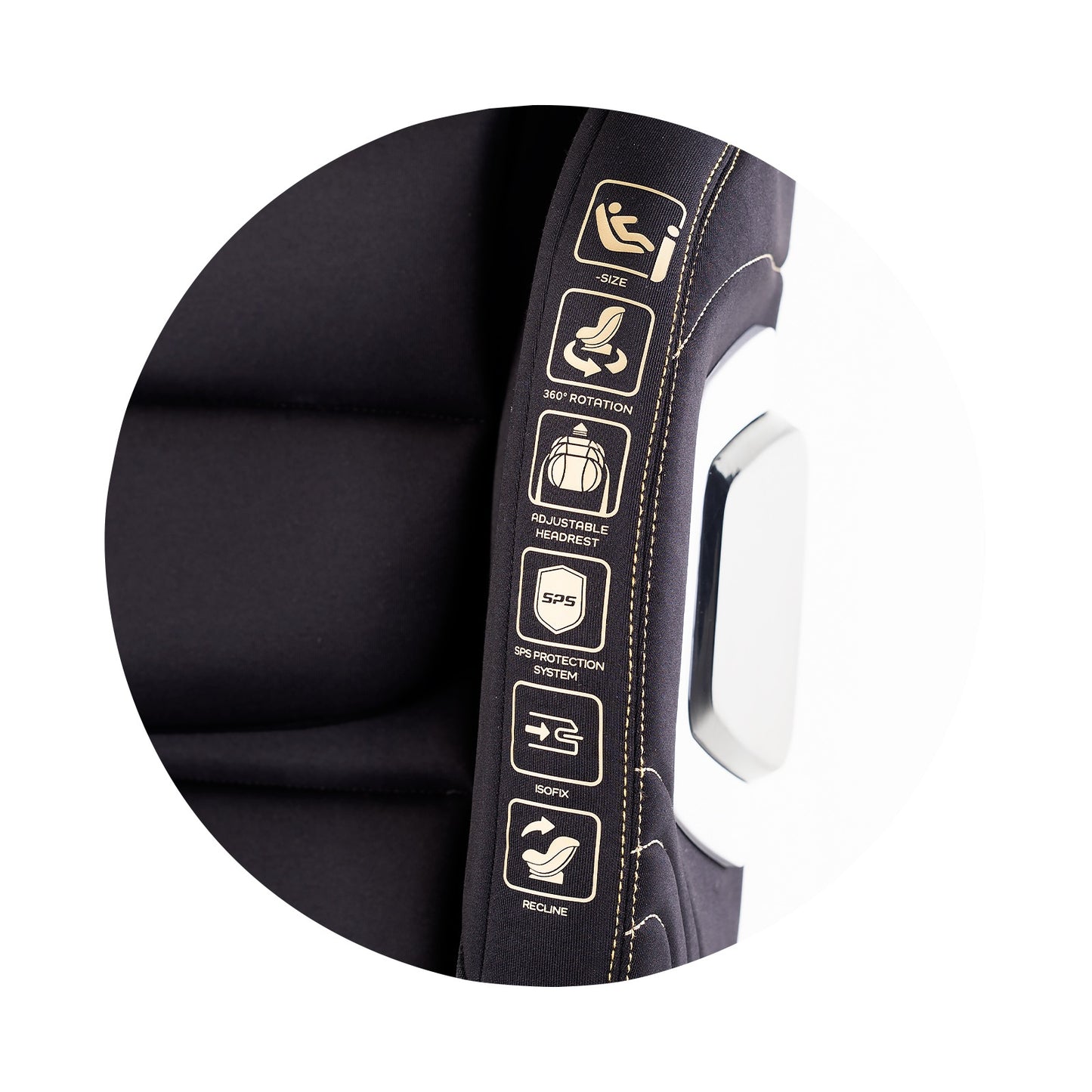 Seggiolino Auto Chipolino CLIMA AIR I-SIZE con ISOFIX e termoregolazione (40-150 cm) Nero