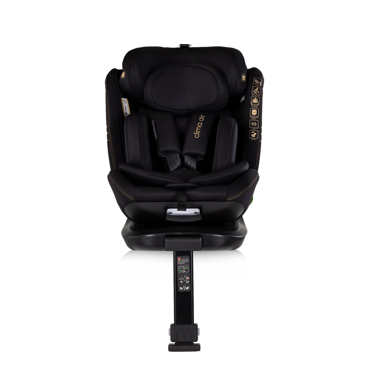 Seggiolino Auto Chipolino CLIMA AIR I-SIZE con ISOFIX e termoregolazione (40-150 cm) Nero