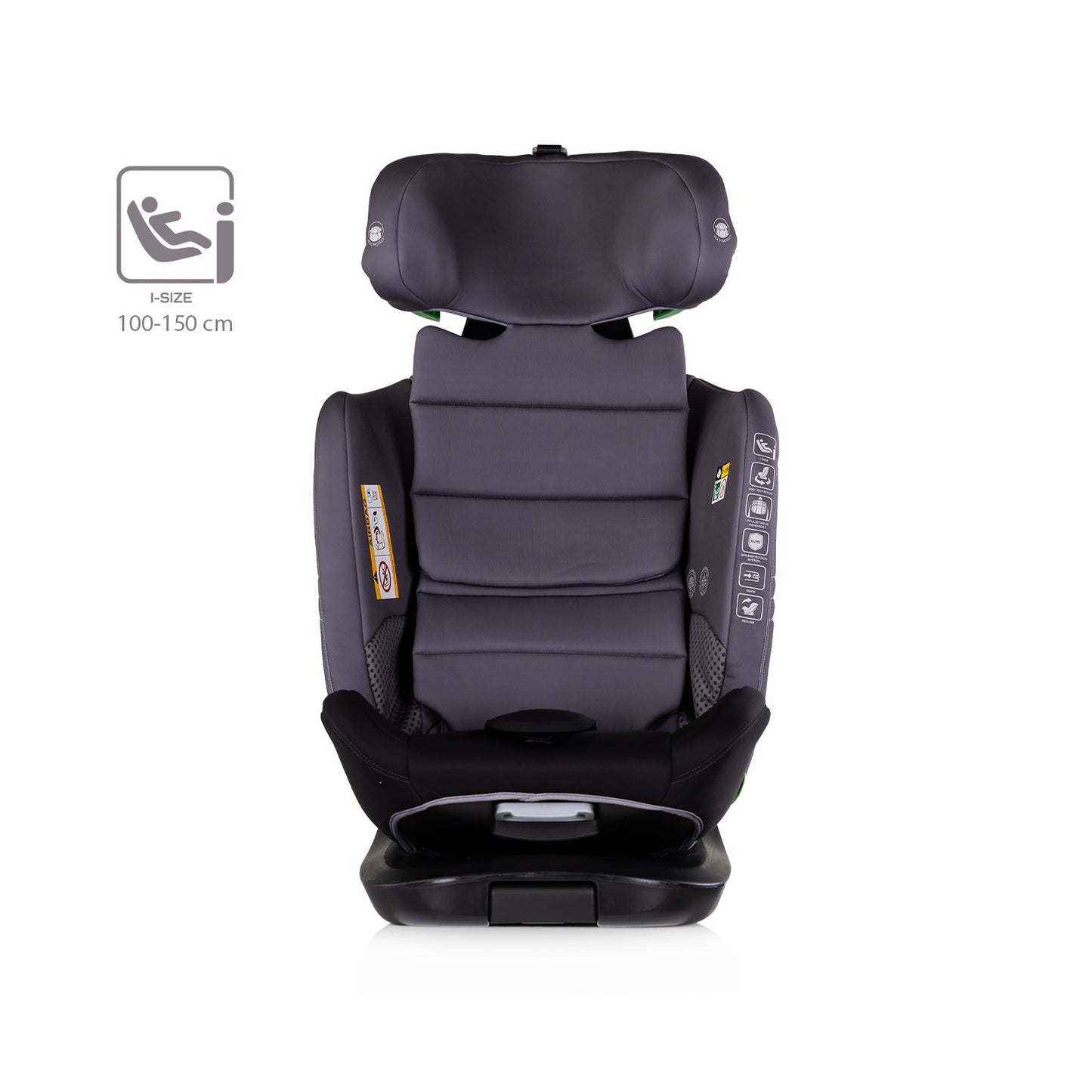 Seggiolino Auto Chipolino CLIMA AIR I-SIZE con ISOFIX e termoregolazione (40-150 cm) Grigio Scuro