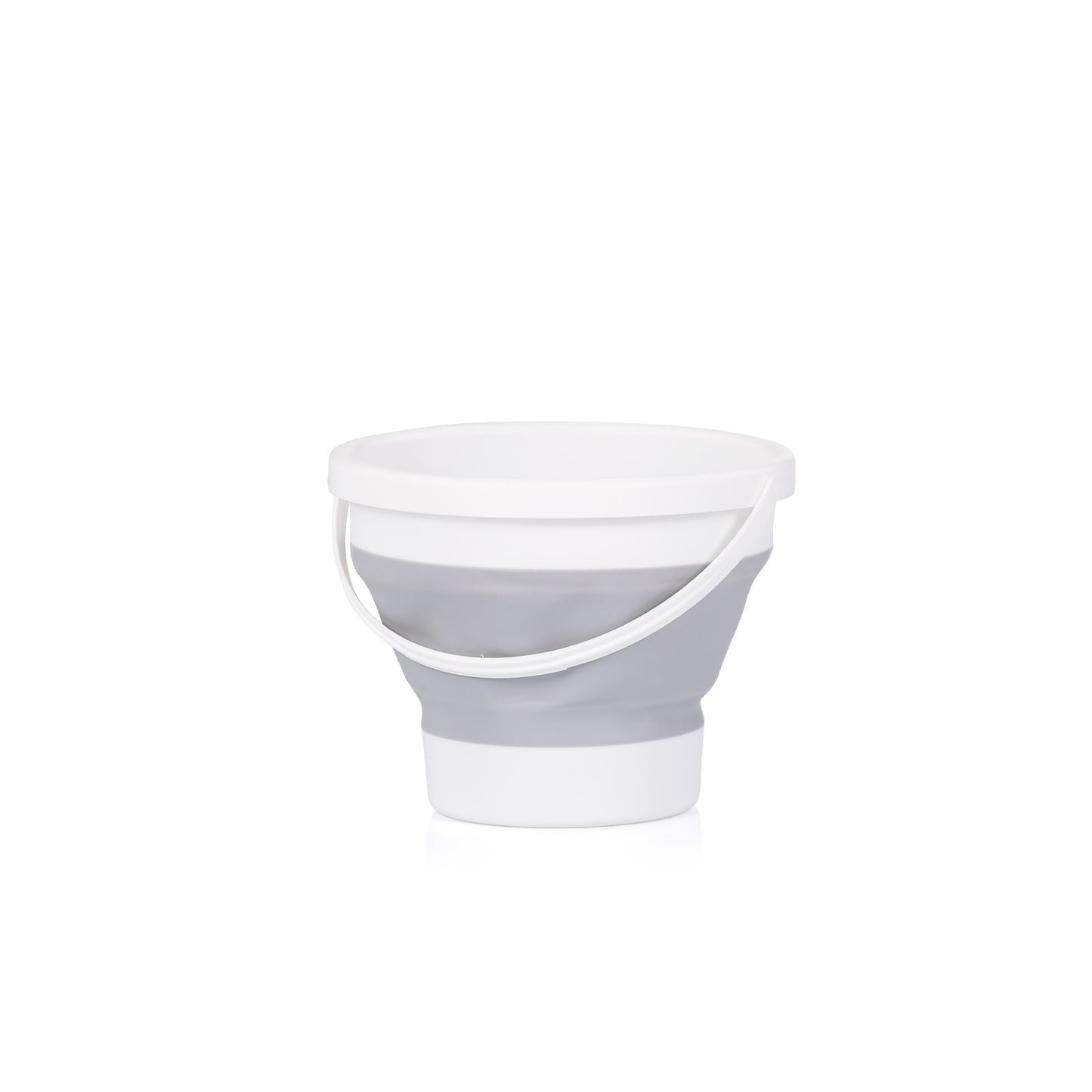 Chipolino Vasca da Bagno Pieghevole Bubble Spa con Termometro, Riduttore Morbido, Secchio e Bicchiere per il Risciacquo 3 in 1 Grigio