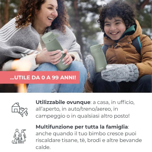 Nuvita Hot'n'Go Bollitore Acqua e Scalda Latte Portatile