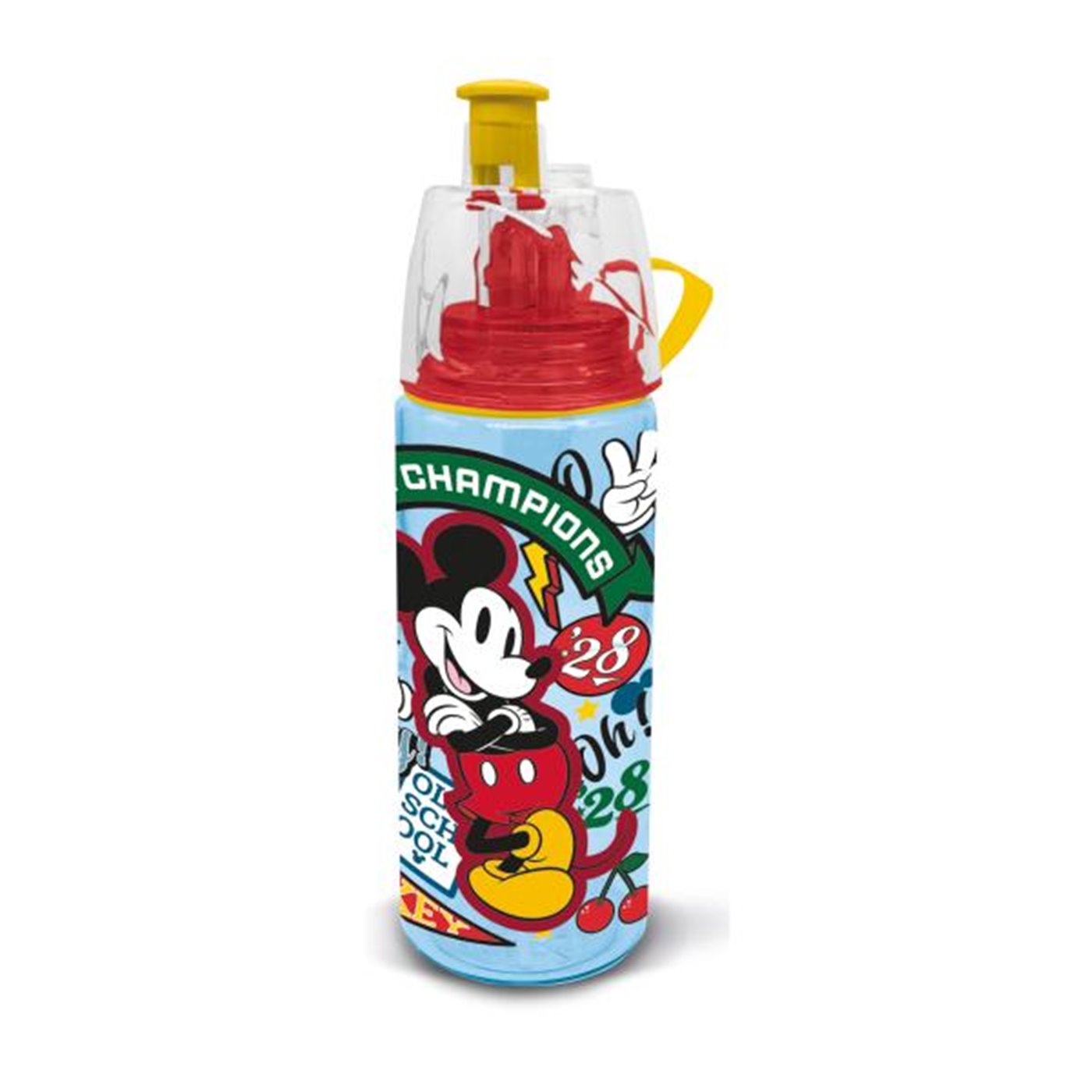Borraccia Spray in Plastica Topolino da 575ml con Beccuccio