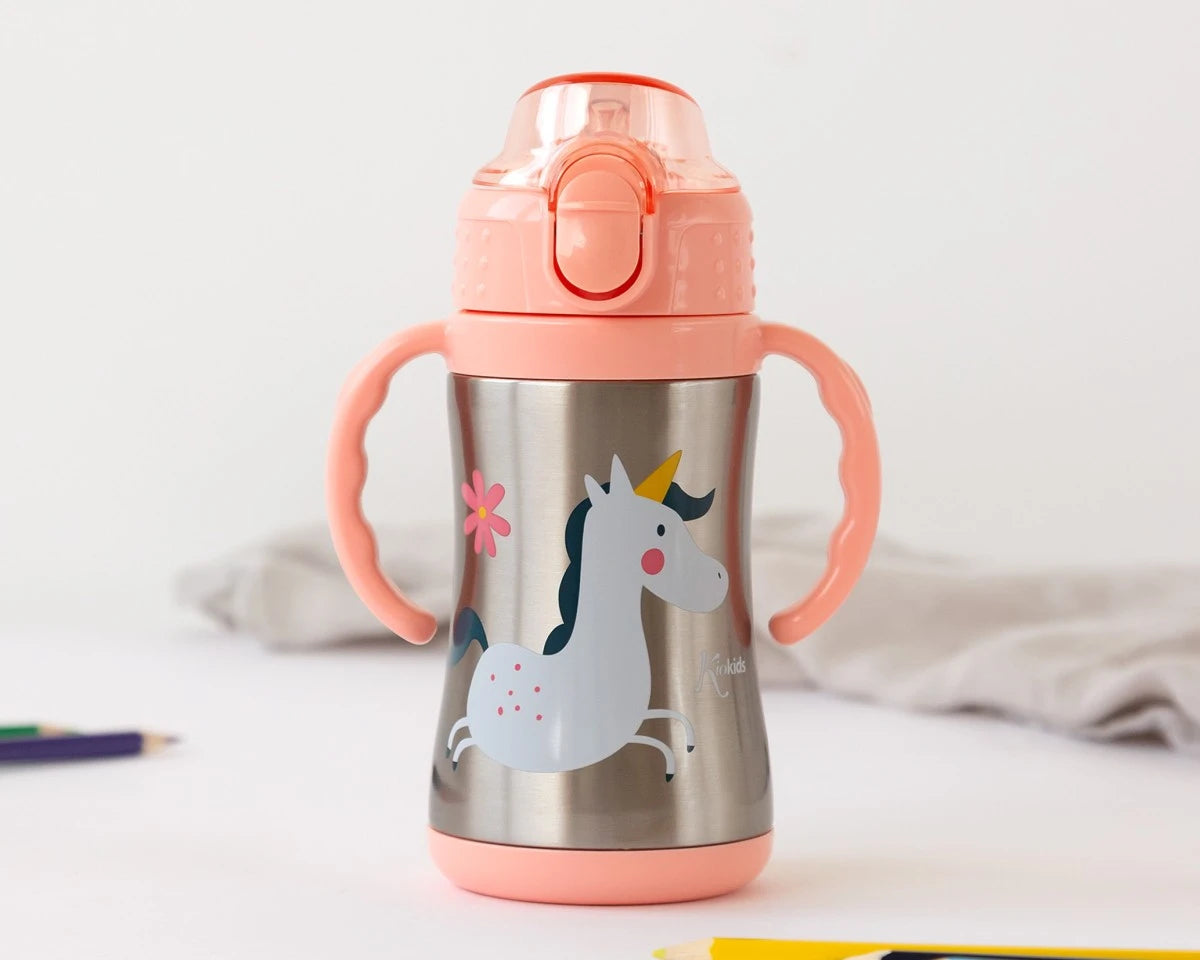 Borraccia Termica Kiokids con Cannuccia 280 ml