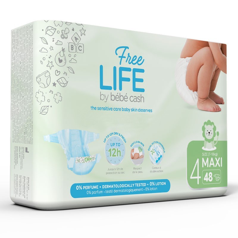 Freelife Pannolini Taglia 4 da 7 a 14 kg Conf. 48 pz