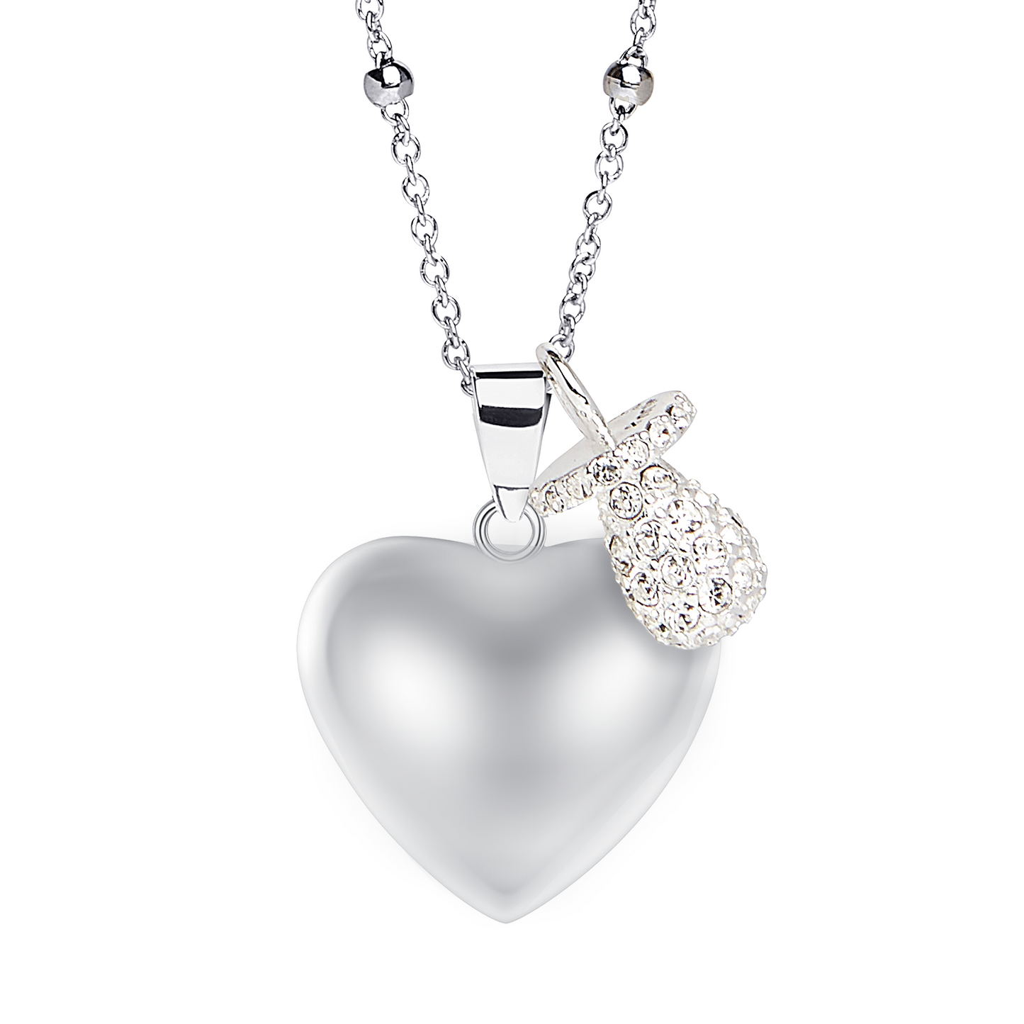 Mamijux Chiama angeli cuore con ciuccio cristalli MAMIJUX®