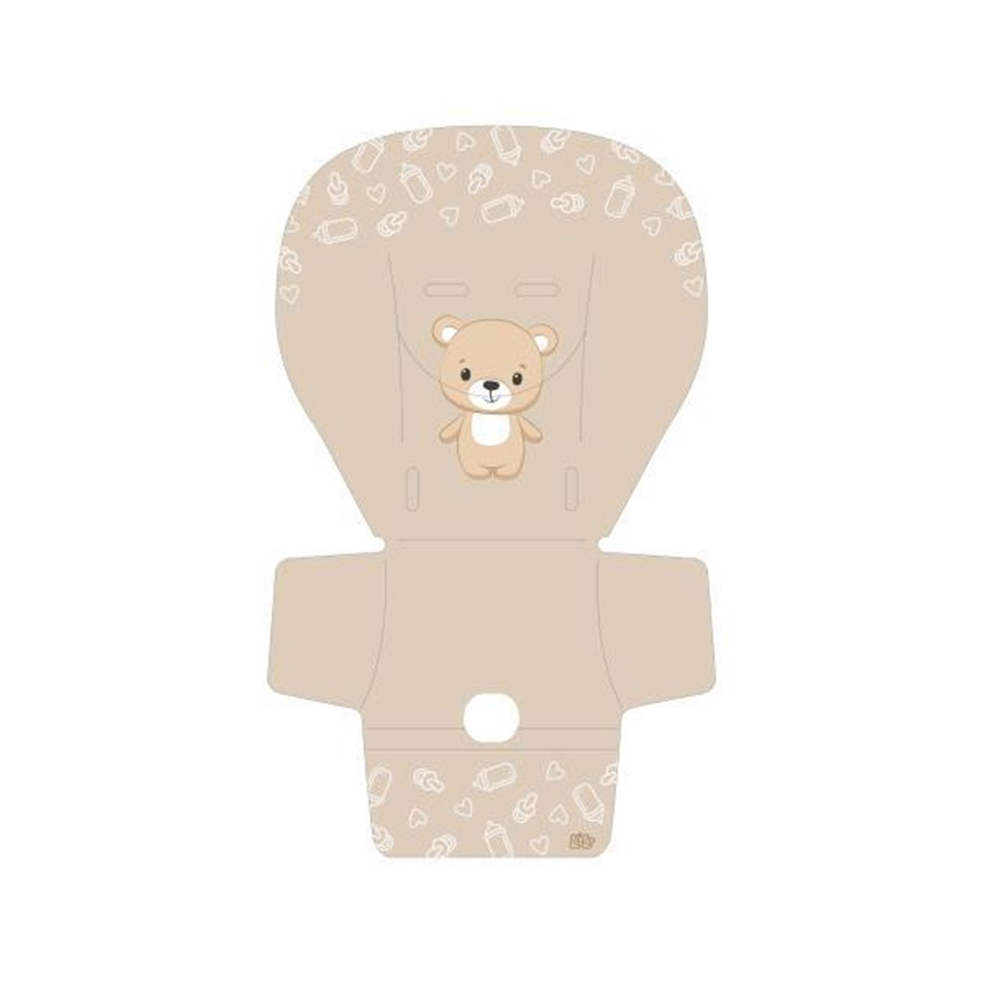 Bibo Ricambio Universale Sediolone Pappa Orsetto Sabbia