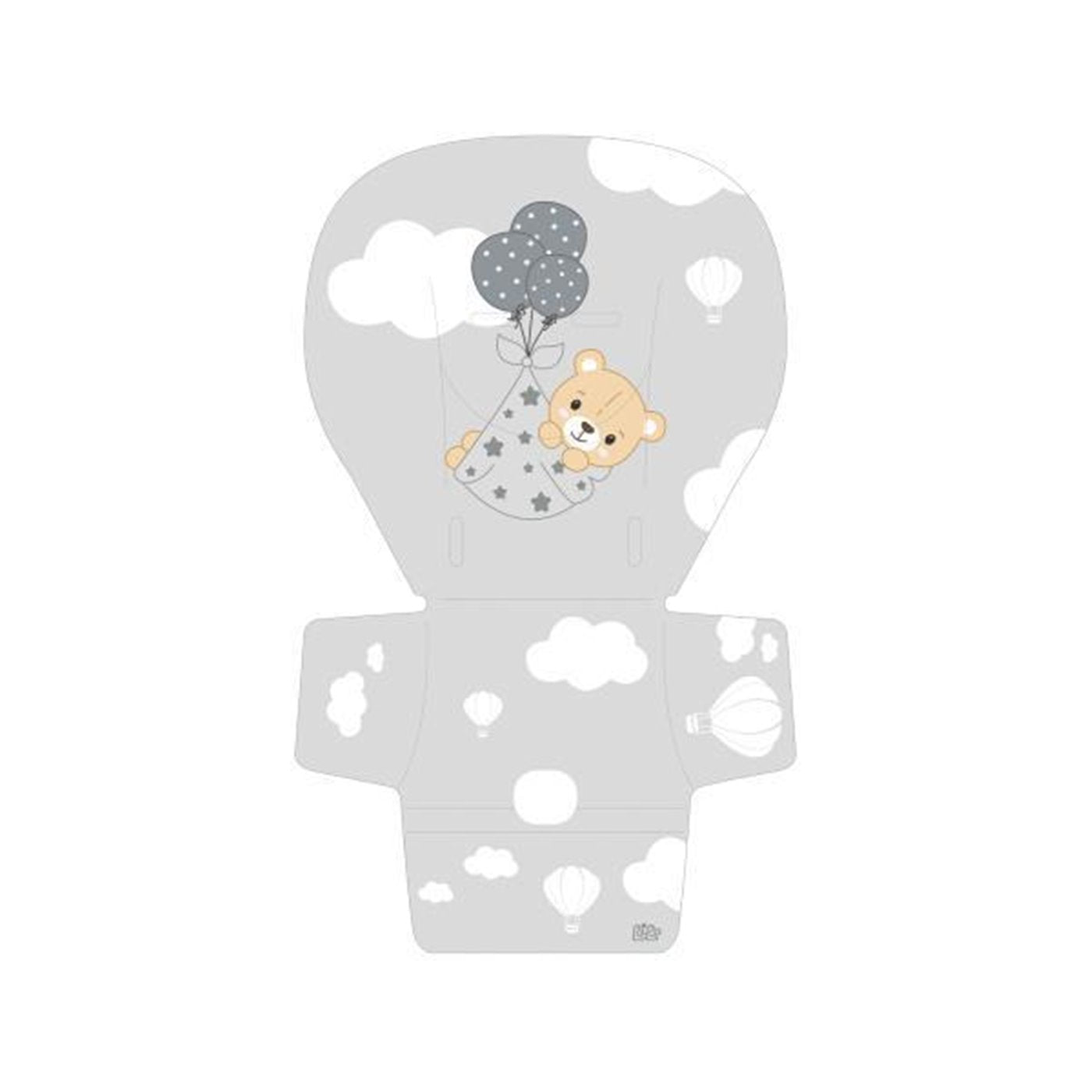 Bibo Ricambio Universale Sediolone Pappa Orsetto Grigio