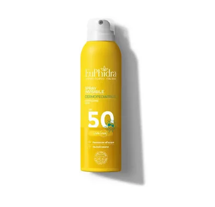 Euphidra Spray Solare Invisibile Dermopediatrico SPF 50+  200ml per Bambini Per Pelle Delicata