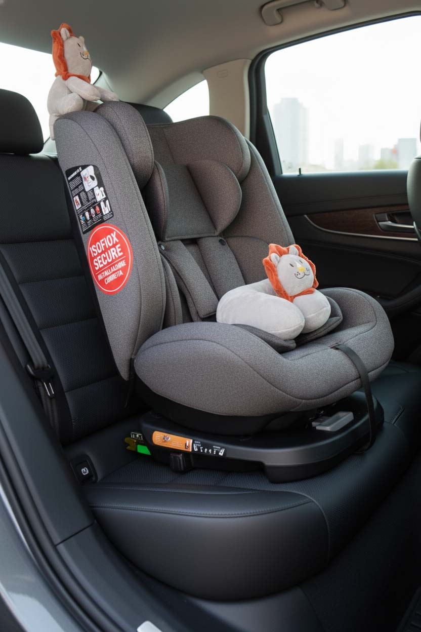 Seggiolino Auto Leonie Leoconfort I-Size 40-150Cm Isofix 360° Grigio
