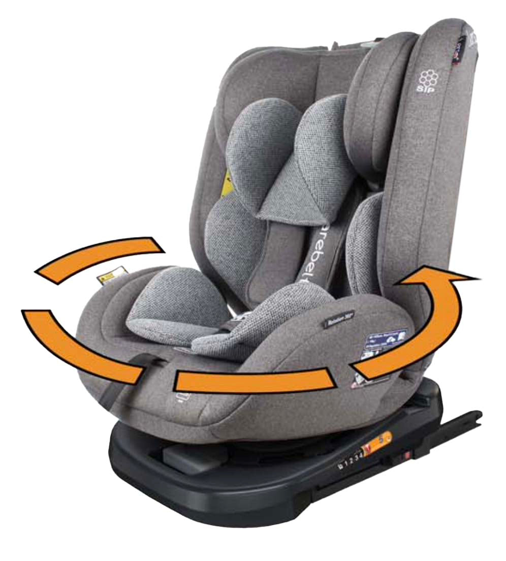 Seggiolino Auto Leonie Leoconfort I-Size 40-150Cm Isofix 360° Grigio