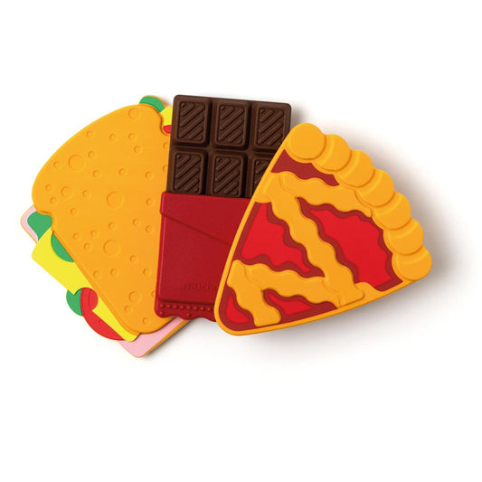 Muchmellow Massaggiagengive in Silicone set 3pz Cioccolata-Crostata-Sandwich