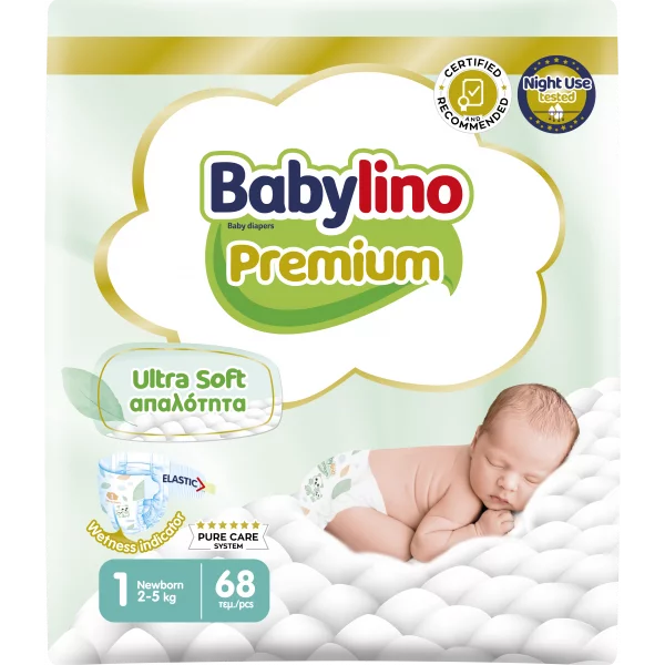 Babylino Premium Pannolini Taglia 1 da 2 a 5 kg Conf. 68pz