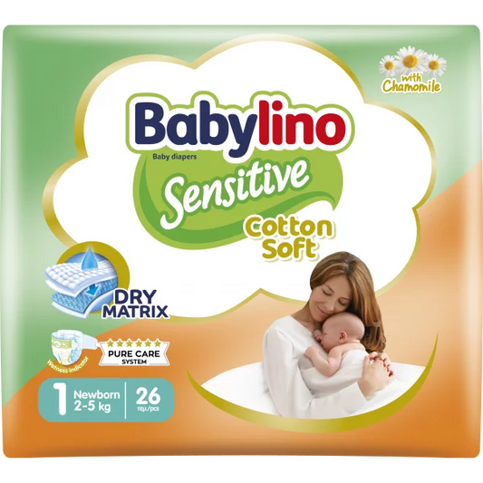 Babylino Sensitive Pannolini Taglia 1 Da 2 a 5 kg Conf. da 26pz