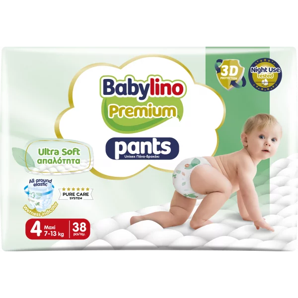 Babylino Premium Pannolini Mutandina Taglia 4 da 7 a 13 kg Conf. 38pz