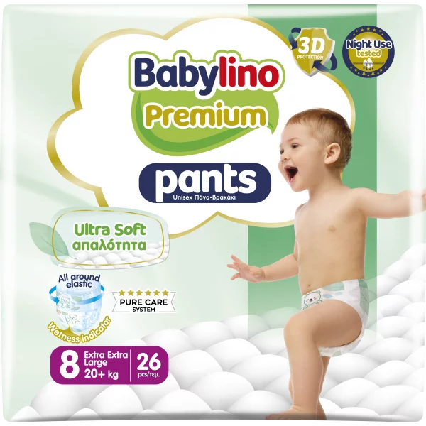 Babylino Premium Pannolini Mutandina Taglia 8 da 20+kg Conf. 26pz