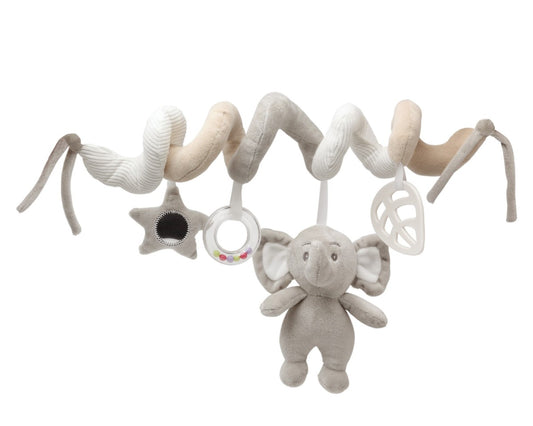 Kiokids Peluche Spirale Elefante Grigio e Beige 35cm