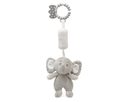 Kiokids Peluche Sonaglino Elefante Grigio per Culla