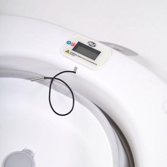 Ms Flex Bagnetto Pieghevole con Termometro e Riduttore Grigio