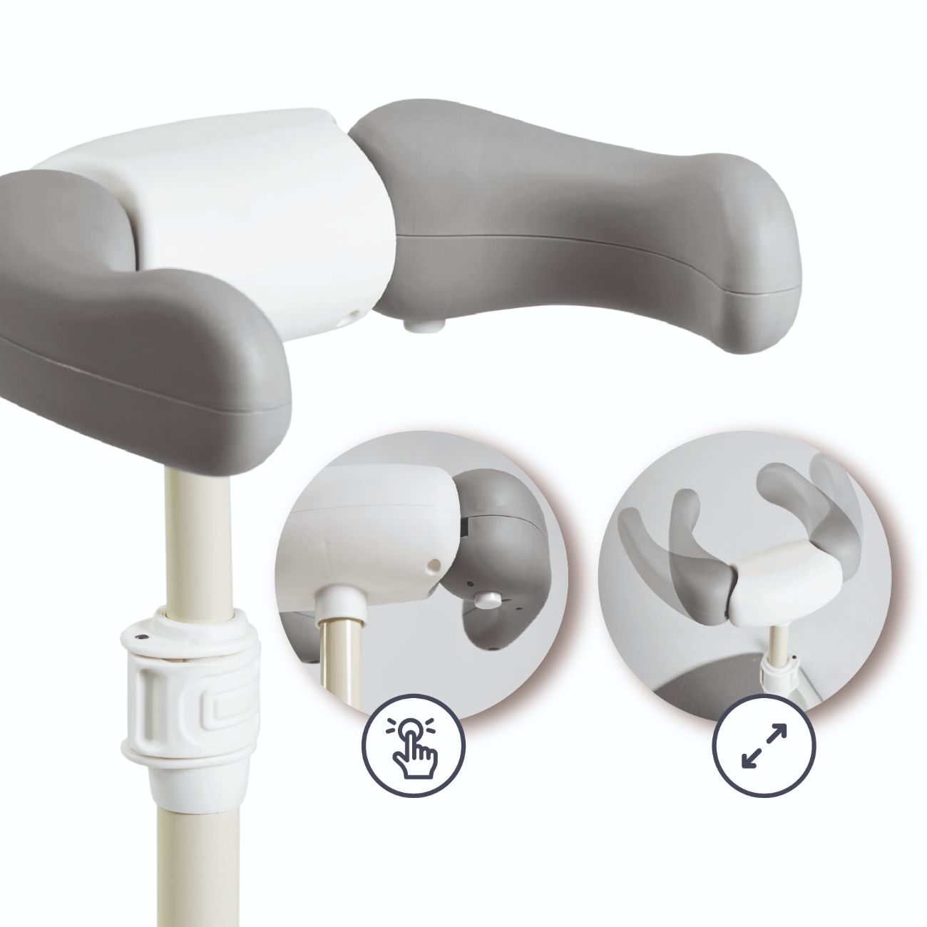 Ms Supporto da Bagno Grigio