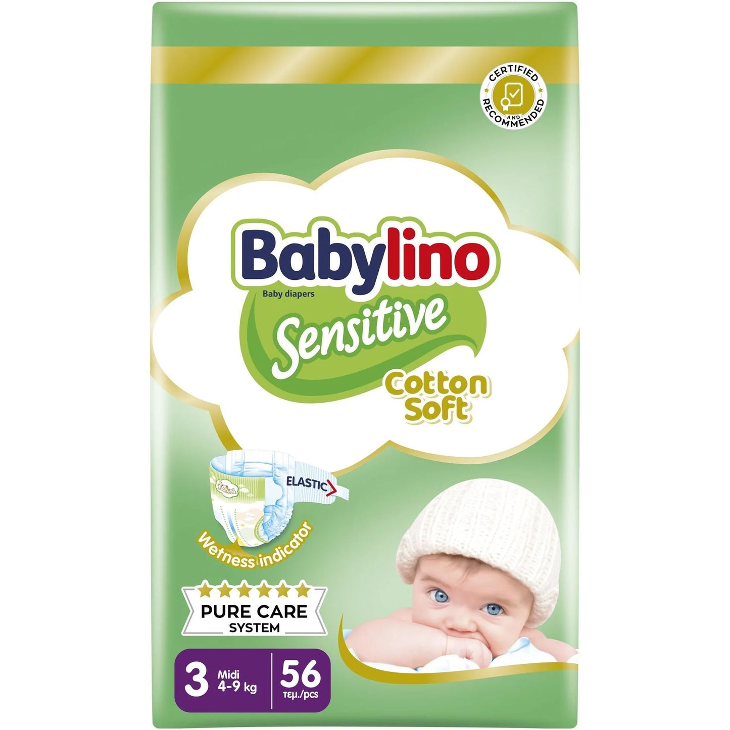 Babylino Sensitive Pannolini Taglia 3 Da 4 a 9 kg Conf. da 56pz