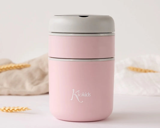 Kiokids Thermos 710ml Doppio Scompartimento in Acciaio Vari Colori
