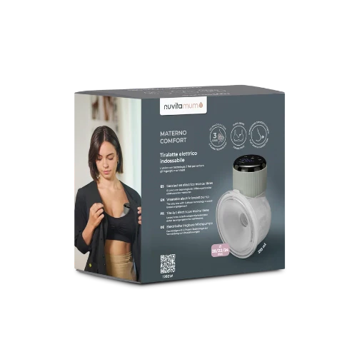 Nuvita Tiralatte Materno Comfort Elettrico indossabile Singolo a 3 Fasi