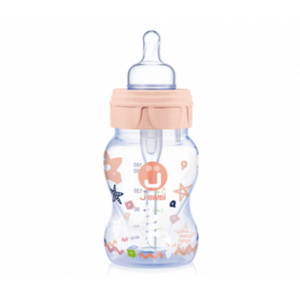 J Bimbi Biberon in Plastica Antiotite e Anticoliche 160 ml Rosa
